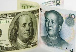 US dollar and Chinese renminbi